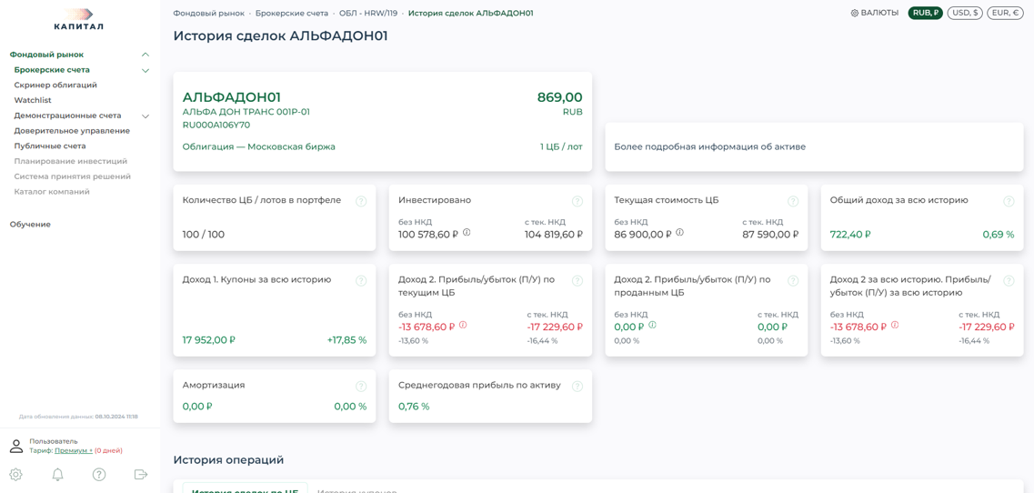 Пример дизайна 4: Кейс: Разработка брокерского дашборда для управления инвестициями